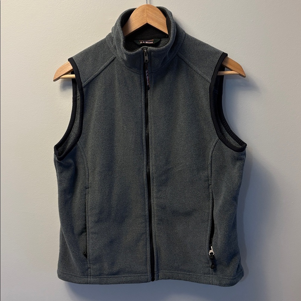 L.L. Bean Gray Fleece Vest